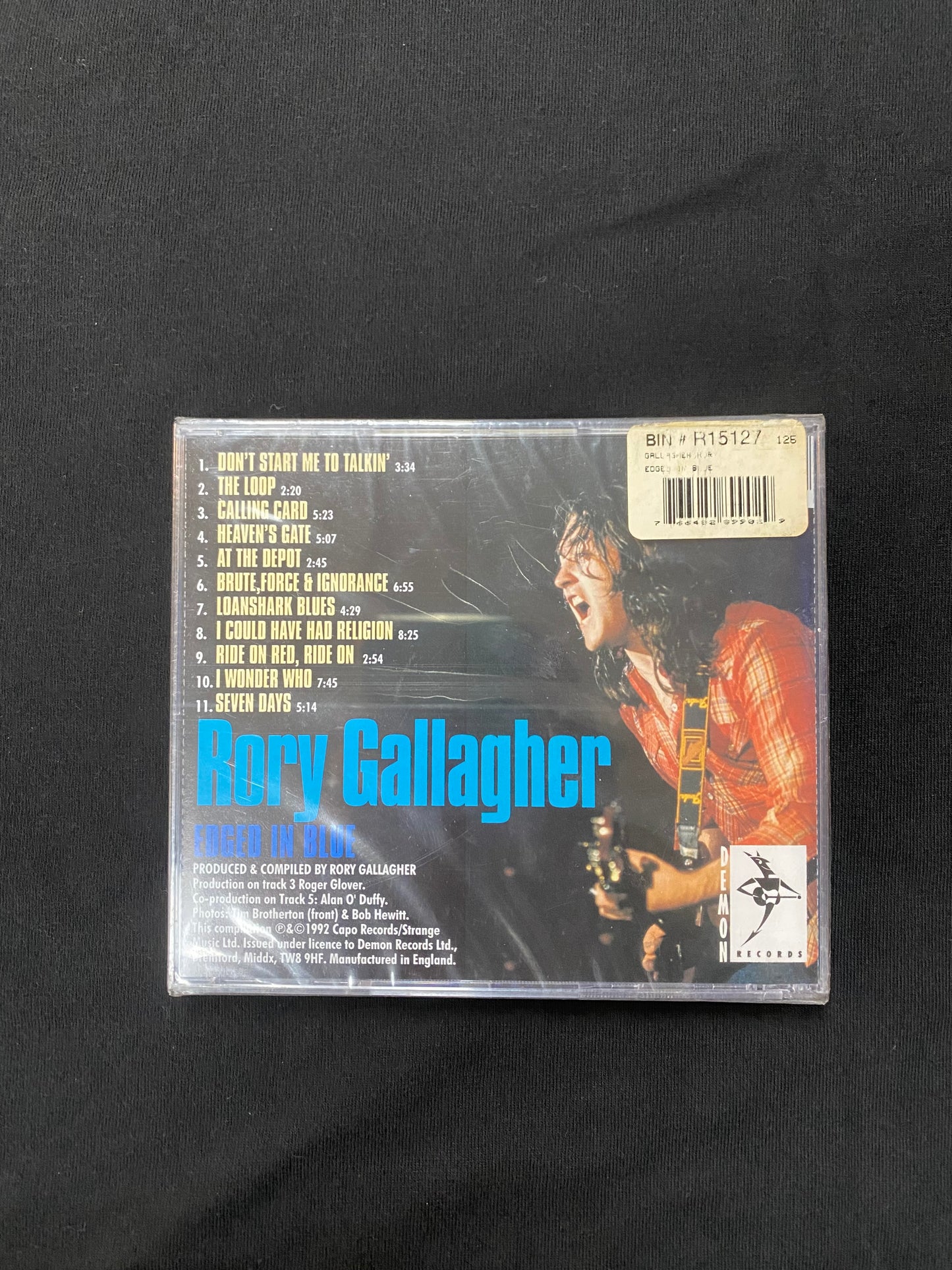 Rory Gallagher Edged In Blue