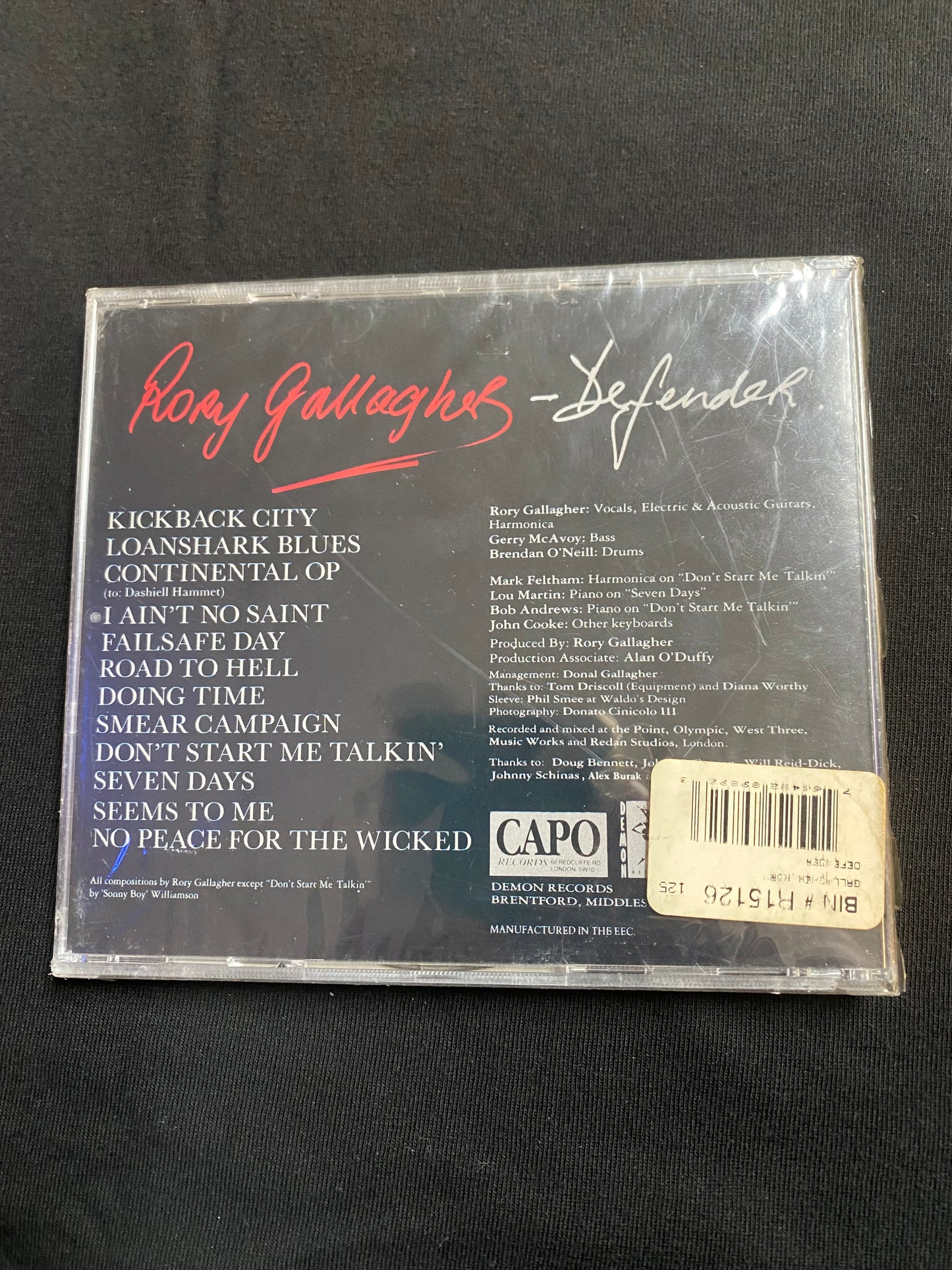 Rory Gallagher Defenders
