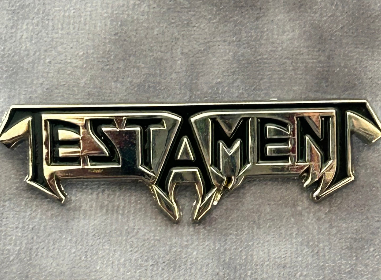 Testament Band Like New Jacket Pin