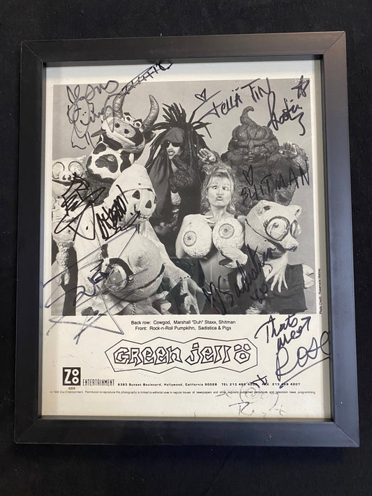 Green Jello 1993 Autographed Promo Photo