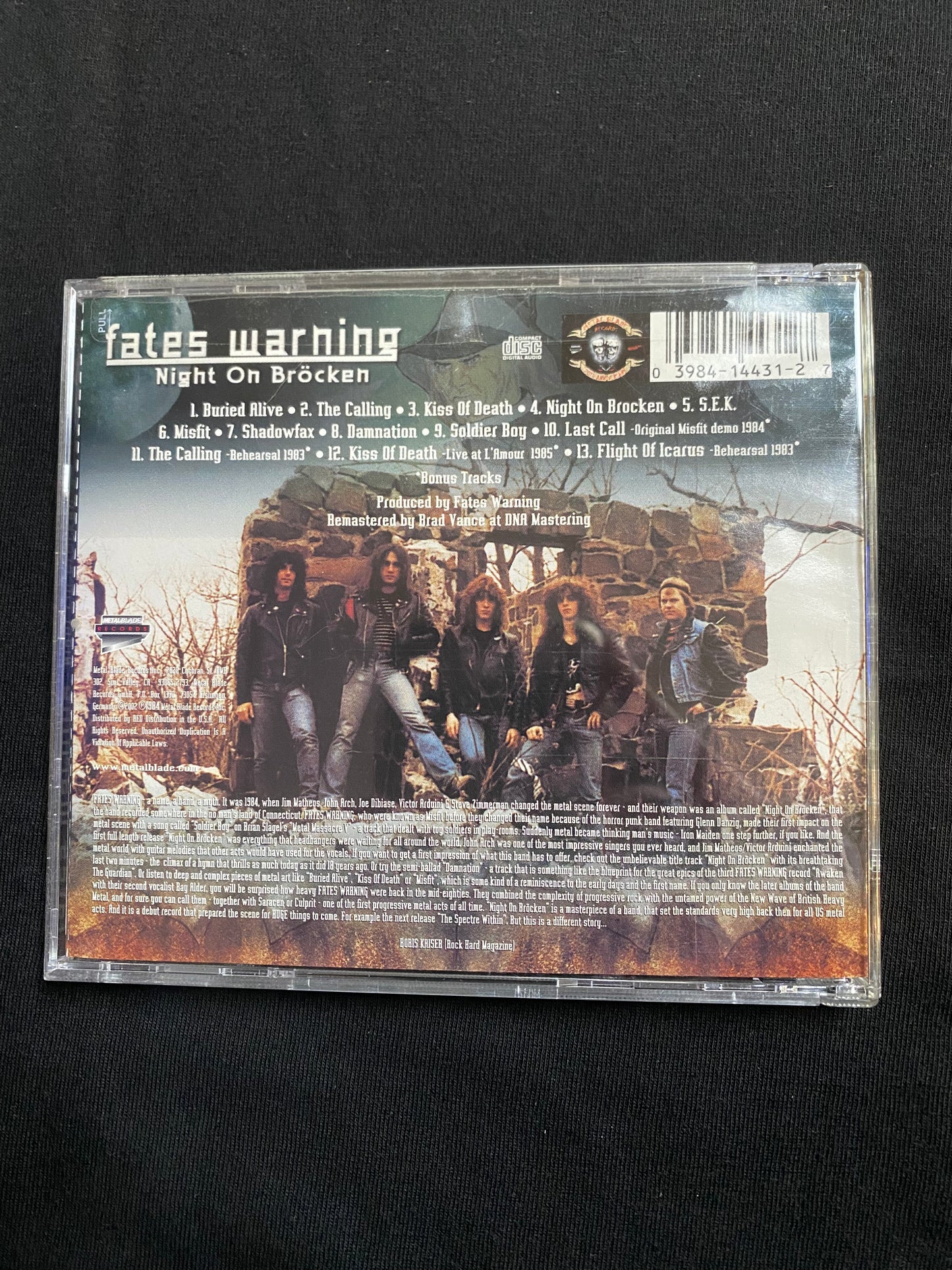 Fate's Warning Night on Brocken