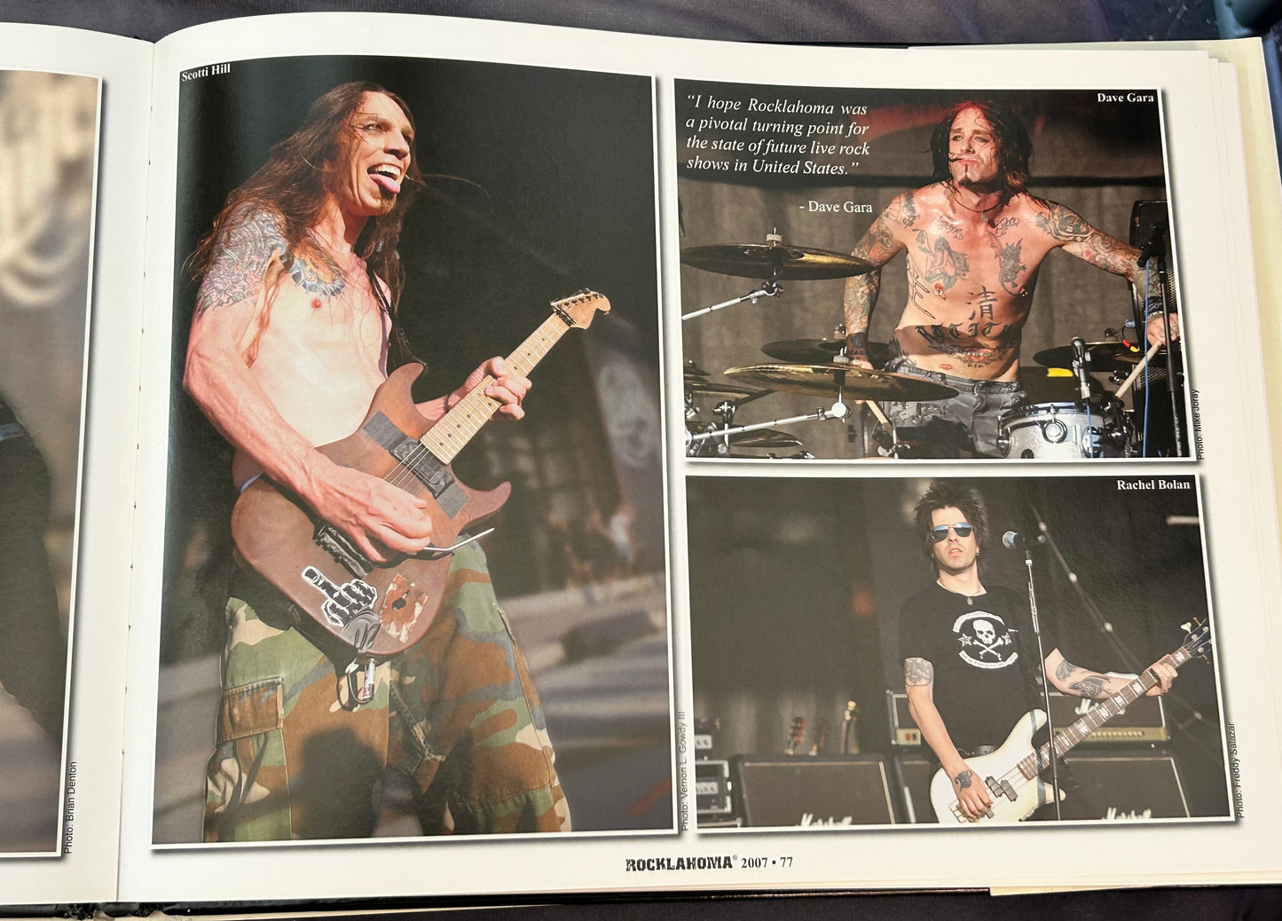 2007 Year 1 of Rocklahoma - Hardback Book Photos -Rock and Roll History