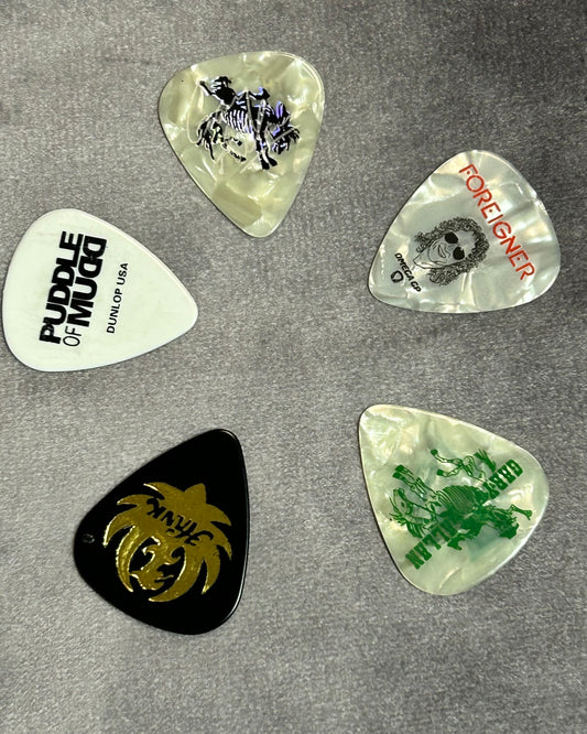 5 pc assortment guitar pick - Used and abused by your favorite performers