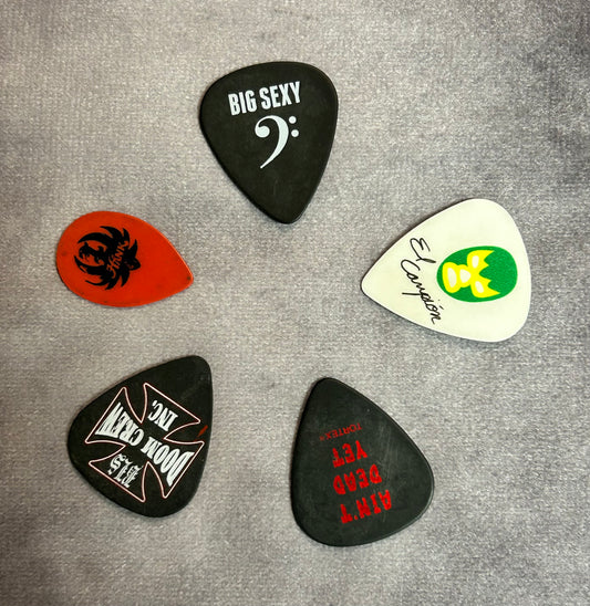 5 piece guitar pick assortment - Black Label Society - Hank Jr. and More